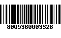 Código de Barras 8005360003328