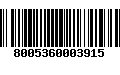 Código de Barras 8005360003915