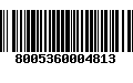 Código de Barras 8005360004813