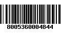 Código de Barras 8005360004844