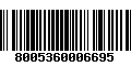 Código de Barras 8005360006695