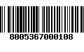 Código de Barras 8005367000108