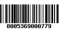 Código de Barras 8005369000779