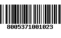 Código de Barras 8005371001023