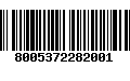 Código de Barras 8005372282001