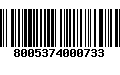 Código de Barras 8005374000733