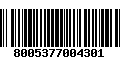 Código de Barras 8005377004301