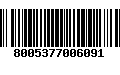 Código de Barras 8005377006091