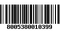 Código de Barras 8005380010399