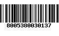 Código de Barras 8005380030137