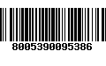 Código de Barras 8005390095386