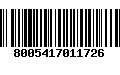 Código de Barras 8005417011726