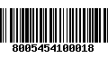 Código de Barras 8005454100018