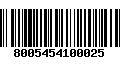 Código de Barras 8005454100025