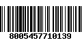 Código de Barras 8005457710139