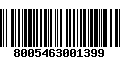 Código de Barras 8005463001399