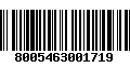 Código de Barras 8005463001719