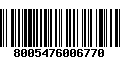 Código de Barras 8005476006770