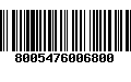 Código de Barras 8005476006800