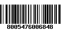 Código de Barras 8005476006848