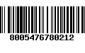 Código de Barras 8005476780212