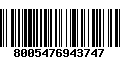 Código de Barras 8005476943747