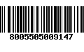 Código de Barras 8005505009147