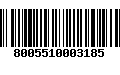 Código de Barras 8005510003185