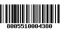 Código de Barras 8005510004380