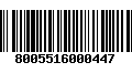 Código de Barras 8005516000447