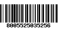 Código de Barras 8005525035256