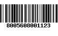 Código de Barras 8005608001123