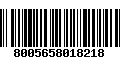 Código de Barras 8005658018218