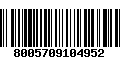 Código de Barras 8005709104952