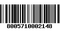 Código de Barras 8005710002148