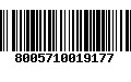 Código de Barras 8005710019177