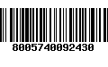 Código de Barras 8005740092430