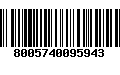 Código de Barras 8005740095943