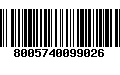 Código de Barras 8005740099026