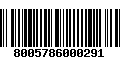 Código de Barras 8005786000291