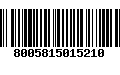 Código de Barras 8005815015210