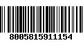 Código de Barras 8005815911154