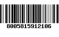 Código de Barras 8005815912106