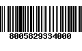 Código de Barras 8005829334000