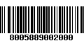 Código de Barras 8005889002000