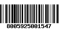 Código de Barras 8005925001547