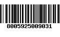 Código de Barras 8005925009031