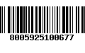 Código de Barras 8005925100677