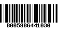 Código de Barras 8005986441030