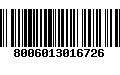 Código de Barras 8006013016726